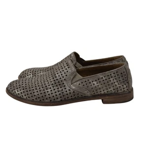 Trask Ali Damengröße 8 perforierte Halbschuhe Metallic-Wildleder runde Spitze - Bild 1 von 14