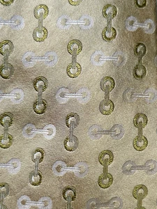 Dormeuil Herren Seidenkrawatte Italien Grün Geometrisch Elegant 3 3/4” X 59” - Bild 1 von 12