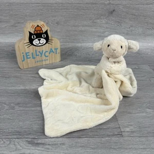 Manta edredón chupete crema Jellycat tímido cordero oveja bebé nuevo sin etiquetas - Imagen 1 de 3