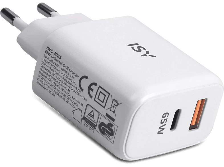 Cargador móvil - ISY IWC 4065 65W Universal Blanco