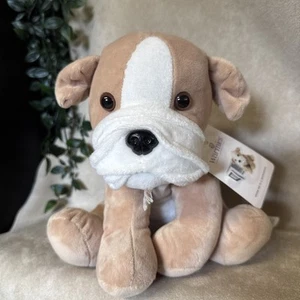 New Warmies Microwavable & Weighted Stuffed Animals Bull Dog Plush Lavender - Picture 1 of 4