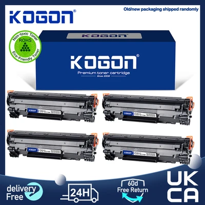 4 × 2.1k Black Toner CE278A For HP 78A LaserJet M1536dnf P1566 P1606dn CE278A - Image 1 of 4