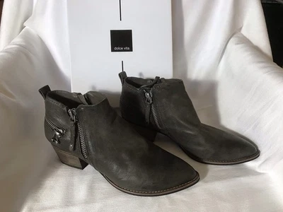 Vince Camuto Women's Gray Leather Booties -9.5 M US - Image 1 of 4