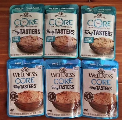 Wellness CORE 3 Tuna And 3 Tuna/Salmon Packs  Protein Rich 1.75oz. Total 6 Packs - Image 1 of 2