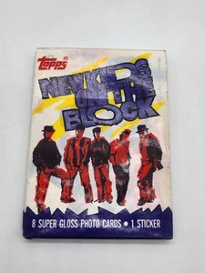 1989 Topps New Kids On The Block Cards, 1 Sealed Wax PACK From Wax Box, 8 Cards - Picture 1 of 3