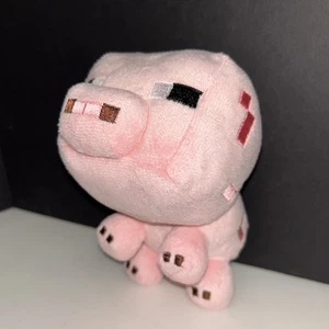 2014 Mojang AB Minecraft Oficial Rosa Cerdo Bean Bolsa Pequeño Muñeco de Peluche Juguete - Imagen 1 de 6