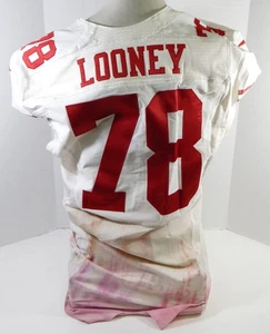 2013 San Francisco 49ers Joe Looney #78 Game Used White Jersey 48 DP28498 - Picture 1 of 12