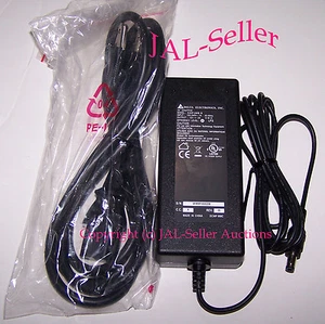 12V DC 2A 24w DELTA POWER SUPPLY 100-240 AC ADAPTER 2.5mm 12 volt 2 AMP 24 Watt - Picture 1 of 3