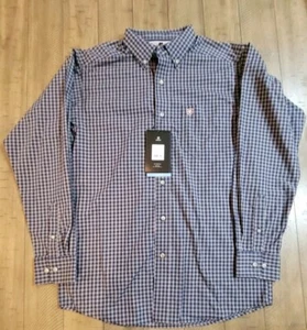 Ariat Dress Blue Pro Series Tate Longsleeve ButtonDown Shirt New With Tags SMALL - Picture 1 of 12