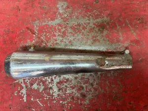 Vintage Short Muffler Megaphone Chopper Bobber Harley BSA Triumph 1 1/2" - Picture 1 of 6