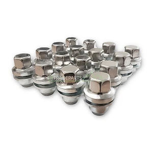 RANGE ROVER L322 NEW FULL STAINLESS ALLOY WHEEL NUT SET (X16 NUTS) - RRD500510 - Picture 1 of 1