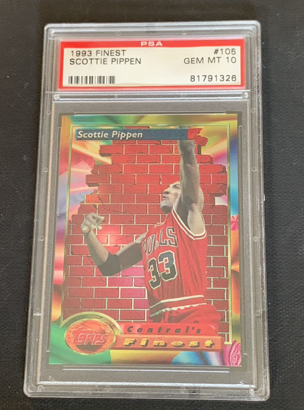 1993 Finest #105 Scottie Pippen Bulls PSA 10 GEM MINT (81791326) HOF