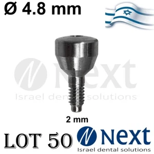 Lote x 50 Pilar Tapa Curativa Interna Hexagonal Ø 4,8 mm Titanio 2 mm - Imagen 1 de 1