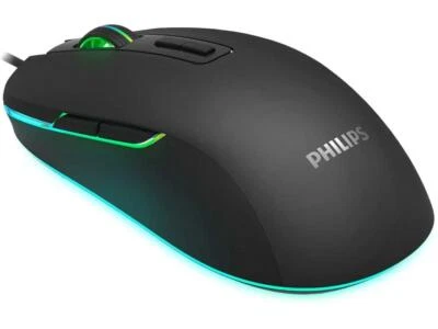 PHILIPS RGB Wired Gaming Mouse,  Adjustable DPI,Comfortabl,Ergonomic Optical PC  - Image 1 of 4