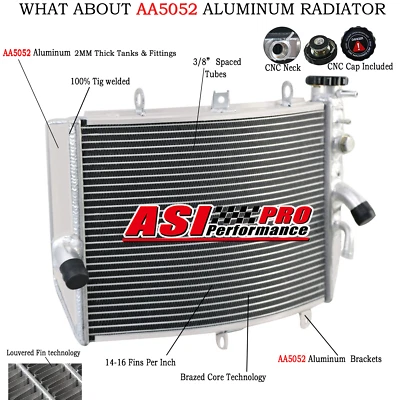 Aluminum Radiator fits 2004 2005 SUZUKI GSXR 600 GSXR 750 GSXR600 750 2004-2005 - Изображение 1 из 4