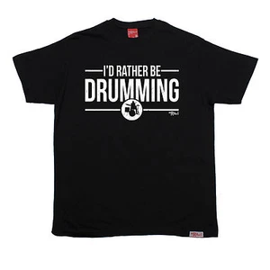 Id Rather Be Drumming T-SHIRT Band Music Drum Drummer Funny birthday gift - Picture 1 of 27