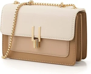 Color-Block Crossbody Bags for Women Leather Cross Body Purses Cute Designer - Picture 1 of 3