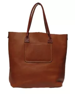 Borsa a tracolla grande $450 OROX Leather Co. Portland O USA marrone borsa Merces - Foto 1 di 10