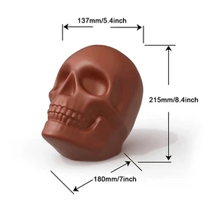 EXTRA LARGE SKULL MOLD, Realistic Chocolate Mold, Halloween Cake Decoration, - Picture 1 of 3