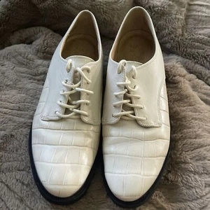NATURALIZER Sonoma Womens Leather Wedge Heel Oxfords sz 9 - Picture 1 of 9