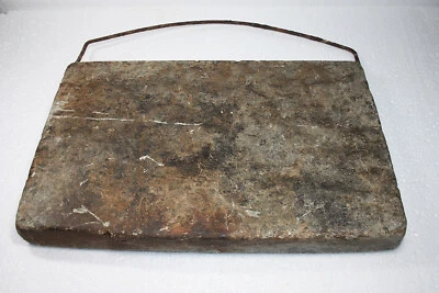 Antique Primitive Foot Warmer Buggy sleigh Farmhouse Large 12X8 Soapstone  - Image 1 of 4