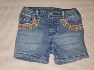 Route 66 Blue Jean Shorts/Flowers/Adjustable Waist size 4T - Picture 1 of 4