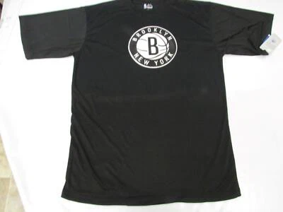 New Brooklyn Nets Mens Sizes L-XL-2XL-3XL-4XL-Tall Black Majestic Shirt - Image 1 of 4
