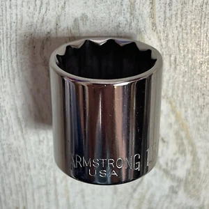 New Armstrong 13/16" Socket 3/8" Drive 12pt USA 11-126A Made in USA - Picture 1 of 8