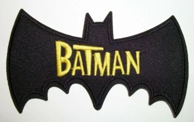 BATMAN Patch~Embroidered~Iron or Sew on~4 3/4" x 2 5/8" - Image 1 of 4