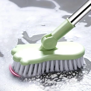 Extendable Tub and Tile Scrubber Removable Adjustable Long Handle Cleaning Brush - Picture 1 of 10
