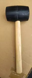 Rubber Mallet 11 Inch Wood Handle,4 Inch Head Brand New - Picture 1 of 8