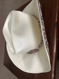 BULLHIDE 2640N WESTERN COWGIRL FANTASY STRAW HAT Small PINK STUDDED - Picture 1 of 6