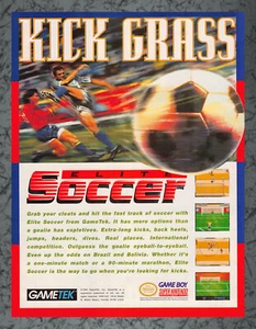 Elite Soccer SNES Game Boy Print Ad Vintage Art A 1994 - Picture 1 of 1