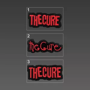 The Cure Patches, Embroidery Patches, Iron On Patches, The Cure Logo Patch - Picture 1 of 7