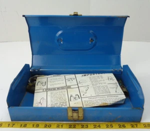 Vintage Brass Propane Torch Set Tips and Nozzles Metal Case F3416 - Picture 1 of 15