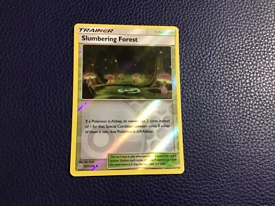 Slumbering Forest 207/236 Pokemon Unified Minds SM Reverse Holo Uncommon NM - Image 1 of 2