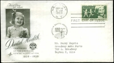 US FDC #1135 Artcraft Cachet New York, NY Promotional WHIO Mailing Enclosure - Image 1 of 2