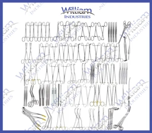 Comprehensive Cardiovascular & Thoracotomy Surgical Instrument Set (106 Pcs) - Picture 1 of 3