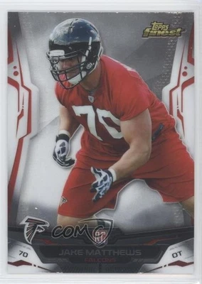 2014 Topps Finest Jake Matthews #136 Rookie RC - Image 1 of 2