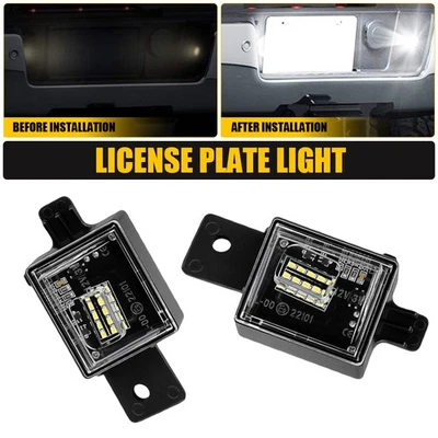 Luces LED blancas de matrícula para Chevrolet Silverado/GMC Sierra 1500 2014-2018 Foto 1 de 4