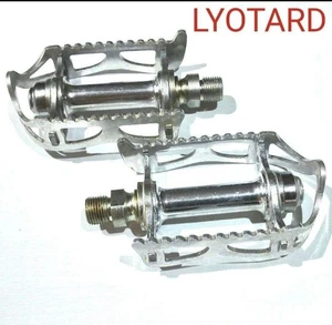LYOTARD Quill Bicycle Pedal Silver Aluminum Lightweight New - Picture 1 of 2