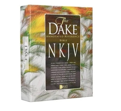 The Dake Annotated Reference Bible NKJV Leather Gold Gilt Edges Red Letter &Box