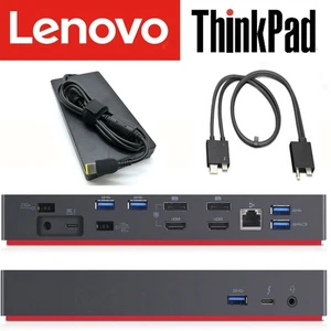 Lenovo ThinkPad Dock Thunderbolt 3 40AN 2E Gén, 230W, DK1841 4K 03X7538 - Bild 1 von 4