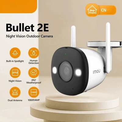 4MP3K Built-in Spotlight FullColor WiFi Camera IP67 Waterproof Home Human Detect - Image 1 of 4