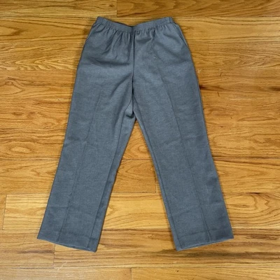 NWT Alfred Dunner Womens Petite 8P Elastic Waist Pull On Stretch Pants Trousers - Image 1 of 4