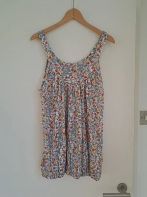 Pretty Ditsy Floral Vest Top UK14 Elasticated Waist Long Multicoloured BNWT - Image 1 of 4