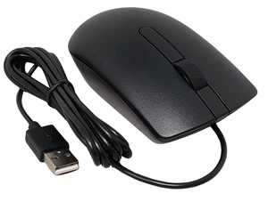 Job Lot 5 x New Genuine Dell 065K5F USB Wired Optical Mouse Black -Price inc VAT - Picture 1 of 3