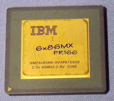 Vintage Rare IBM 6x86MX-PR166+ GP Socket 7 CPU 66MHz 2.9V Working - image 1 of 4