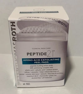 Peter Thomas Roth Peptide 21 aminoacidi esfolianti peeling pad 60 pastiglie NUOVO IN SCATOLA - Foto 1 di 4