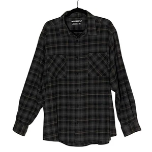 NEW Wolverine Lightweight Flannel Work Shirt Dark Plaid 2XL Chest Pockets - Picture 1 of 8
